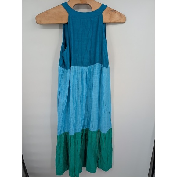 J. Jill NWT Women's Color-Block Maxi Dress blue green sz XL - Picture 7 of 7